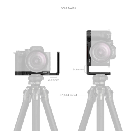 SmallRig 6706 - montażowa płytka L-kształtna do Sony a7R VI (Arca-Swiss) - przykład użycia